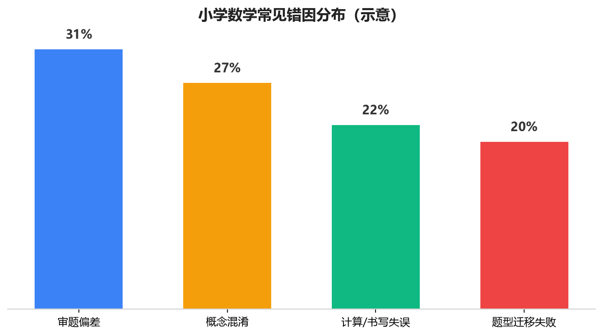 常见错因分布(示意)
